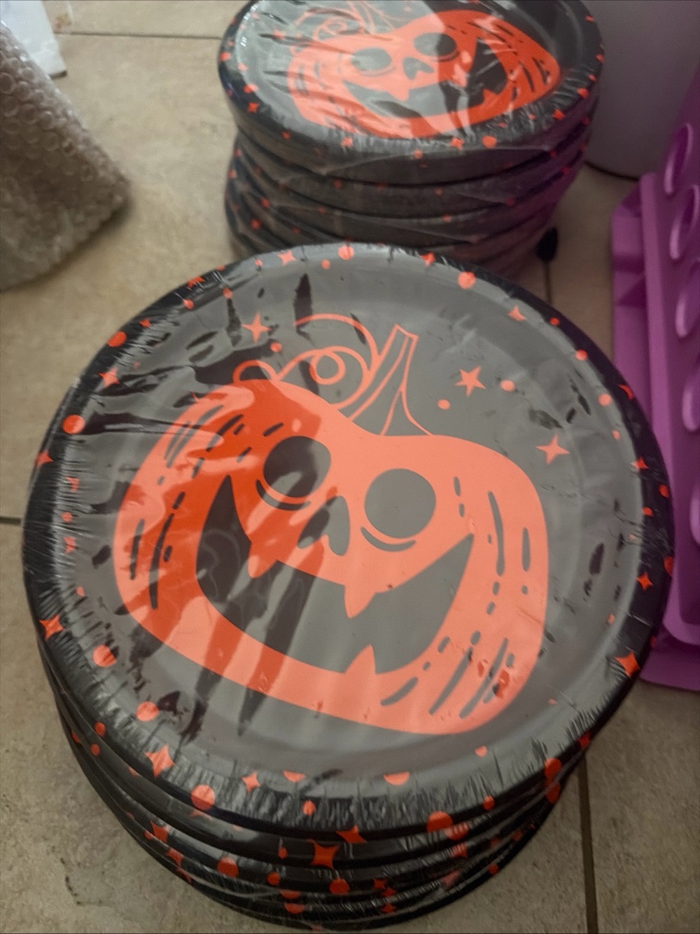 120 Count Hyde&Eek 6x 20 Dinner Plate Halloween 9 Inch Round